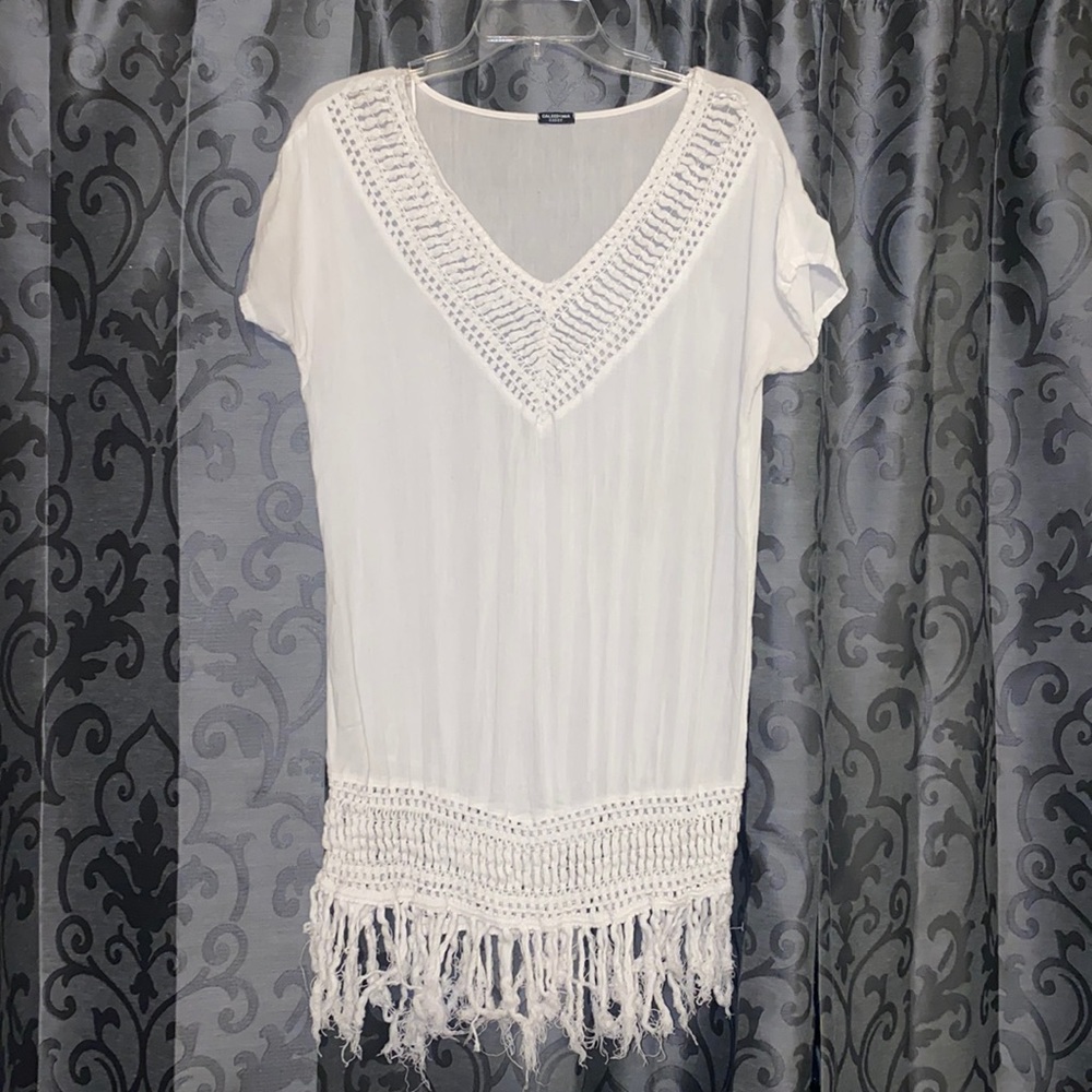 White Swimsuit coverup (from Italy)